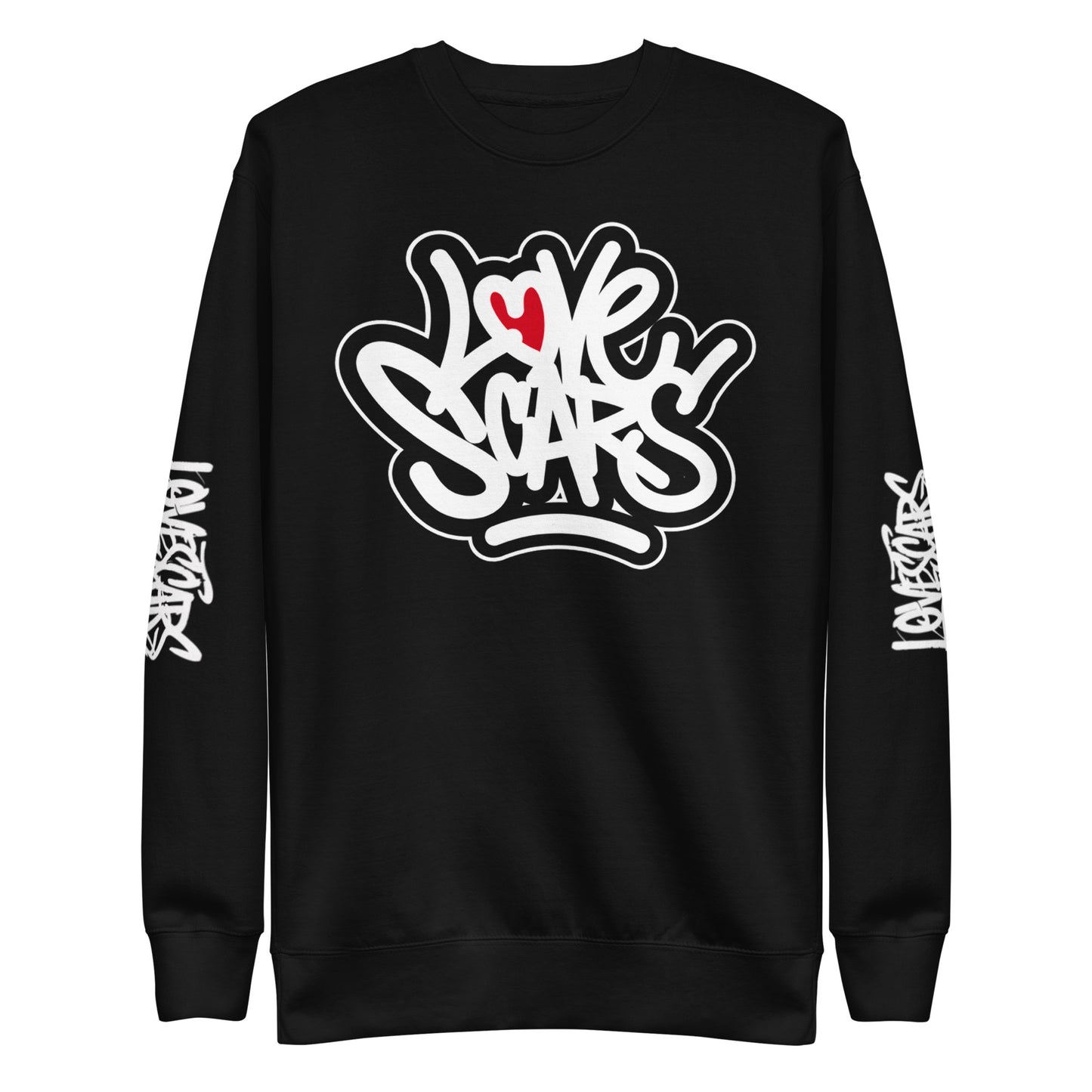 Love Scars Throwback Unisex Premium Sweatshirt