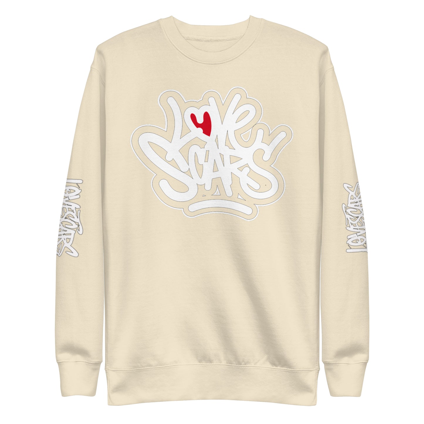 Love Scars Throwback Unisex Premium Sweatshirt