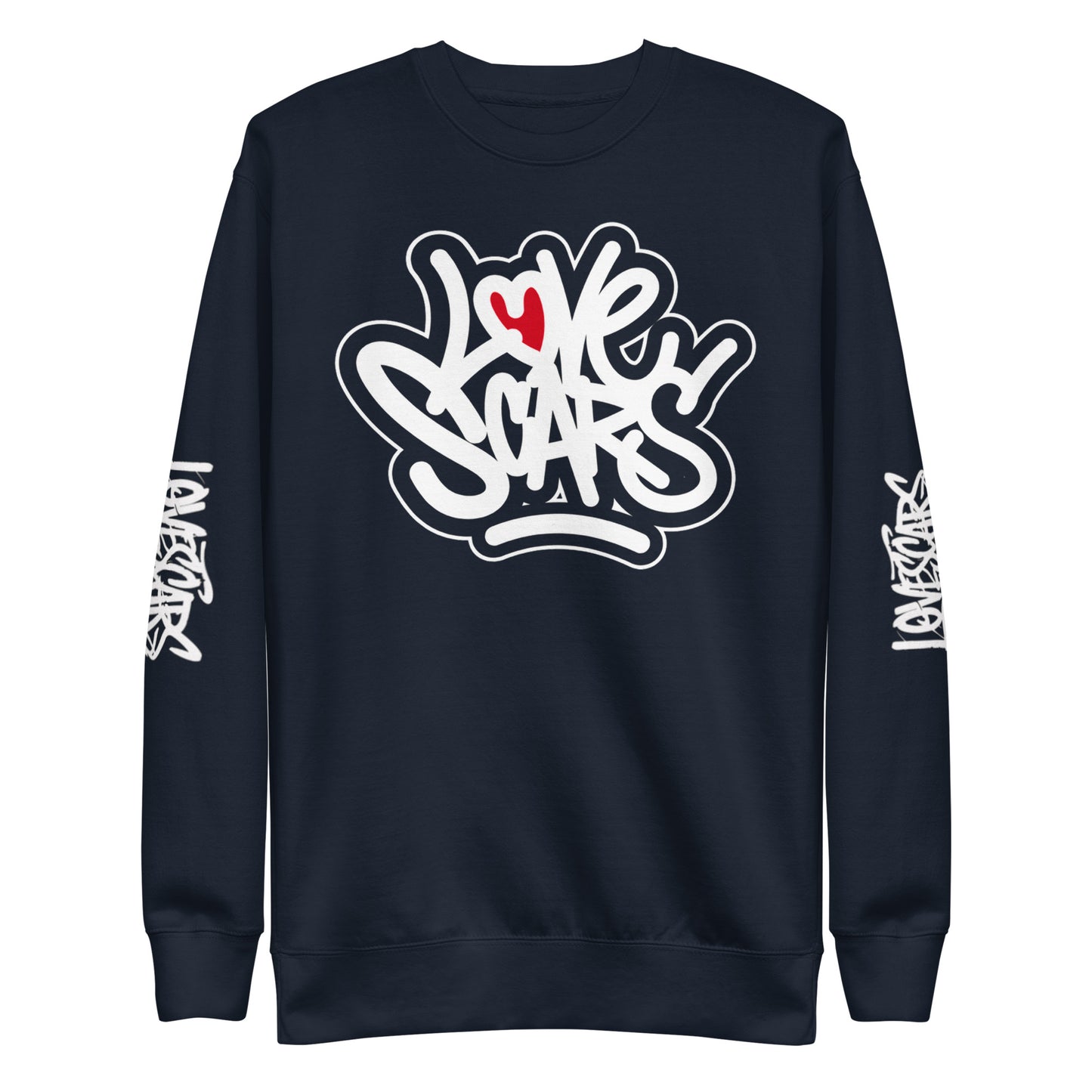 Love Scars Throwback Unisex Premium Sweatshirt