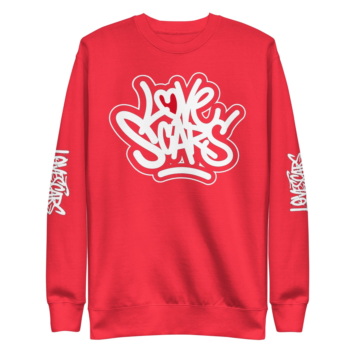 Love Scars Throwback Unisex Premium Sweatshirt